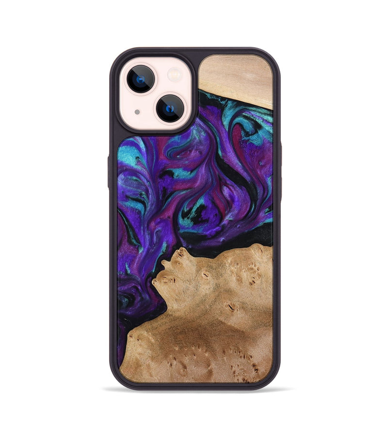iPhone 14 Wood Phone Case - Calista (Purple, 775640)