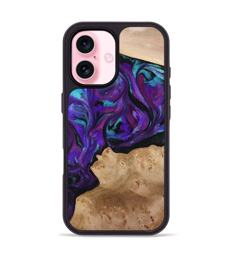 iPhone 17 Wood Phone Case - Calista (Purple, 775640)