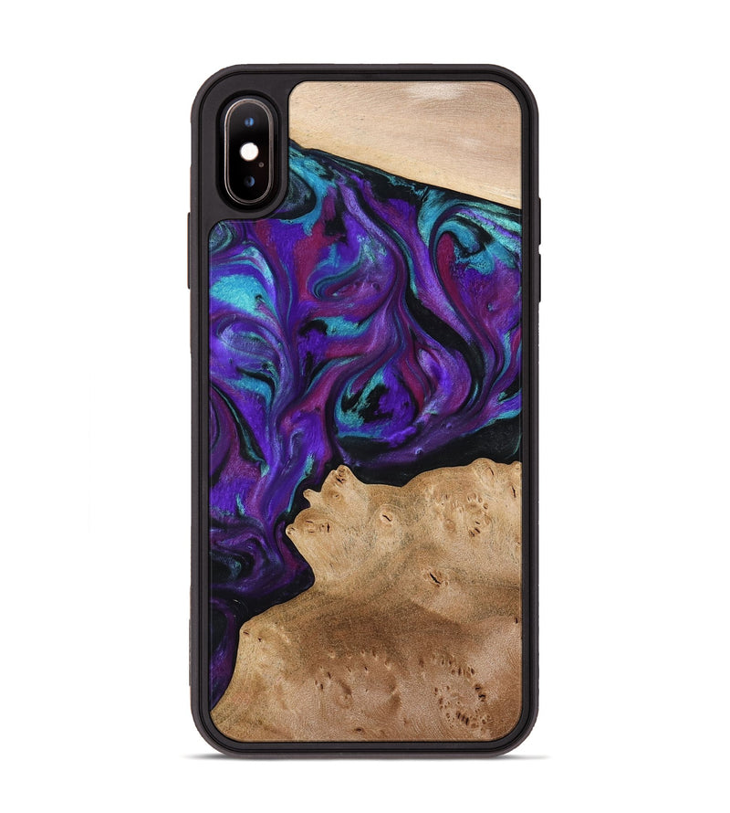 iPhone Xs Max Wood Phone Case - Calista (Purple, 775640)