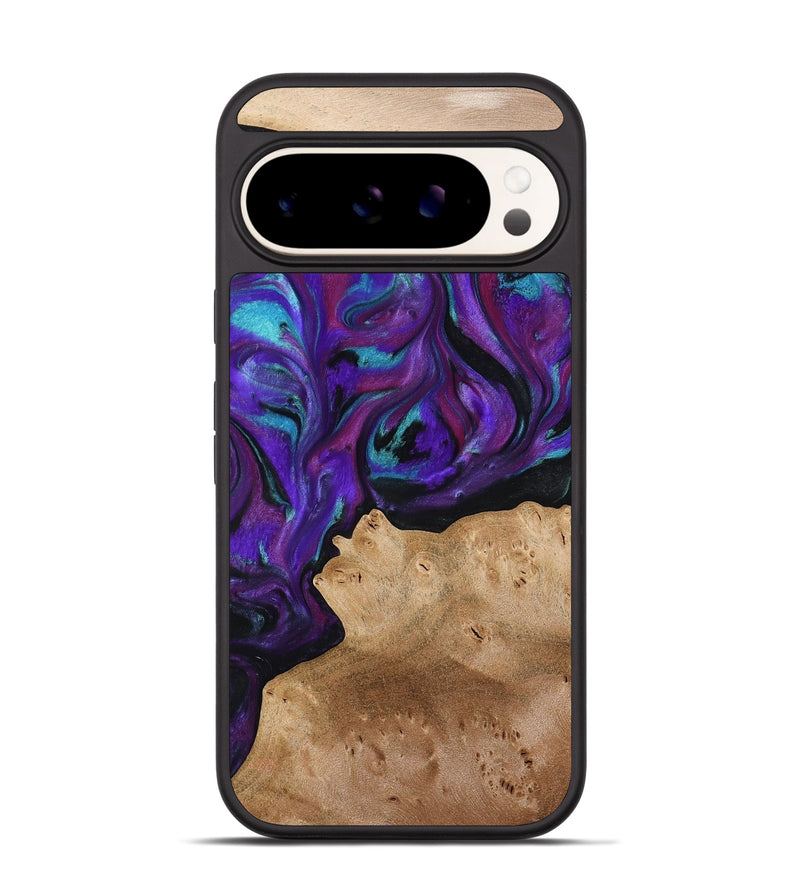 Pixel 9 Wood Phone Case - Calista (Purple, 775640)