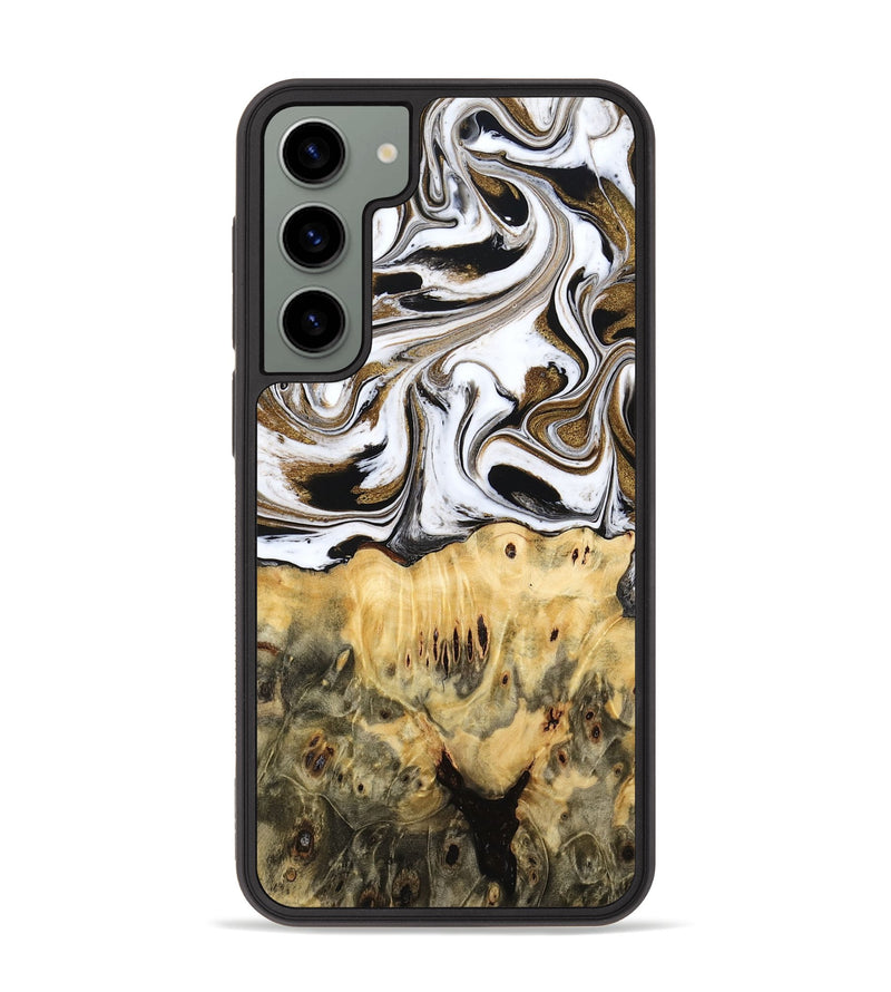 Galaxy S23 Plus Wood Phone Case - Squire (Black & White, 775643)