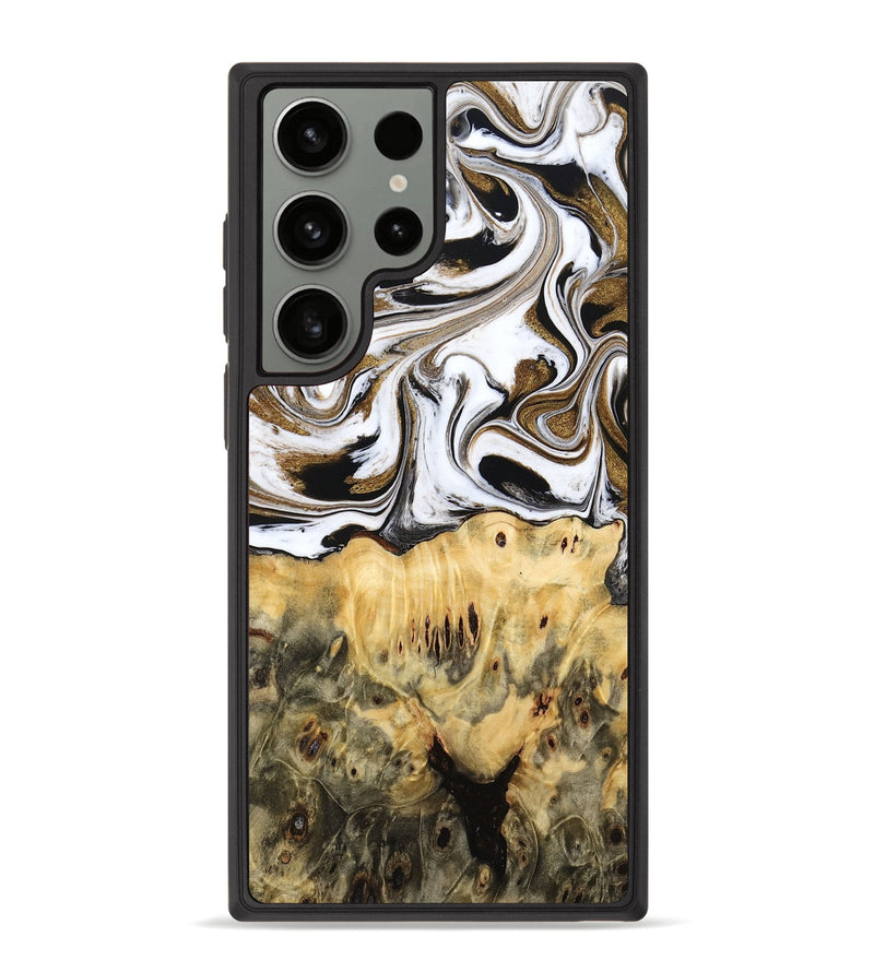 Galaxy S23 Ultra Wood Phone Case - Squire (Black & White, 775643)