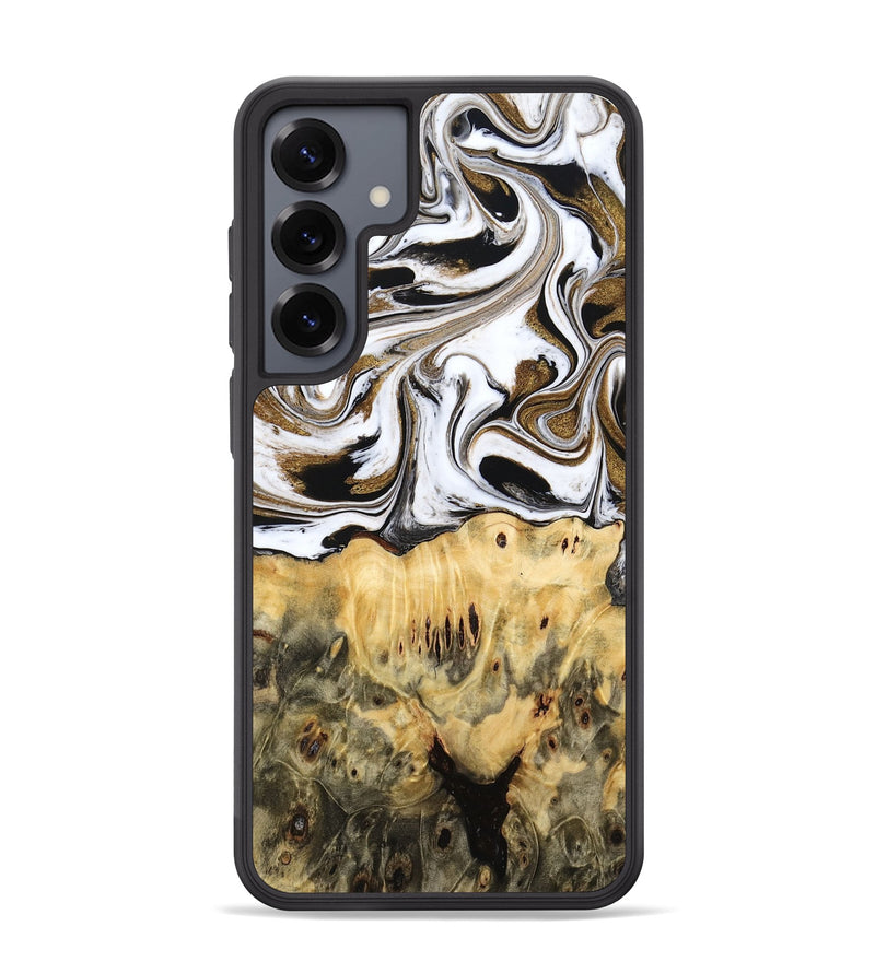 Galaxy S25 Plus Wood Phone Case - Squire (Black & White, 775643)