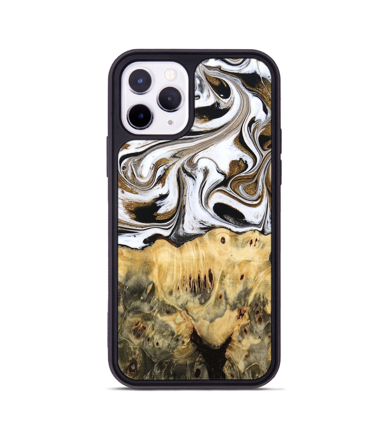 iPhone 11 Pro Wood Phone Case - Squire (Black & White, 775643)
