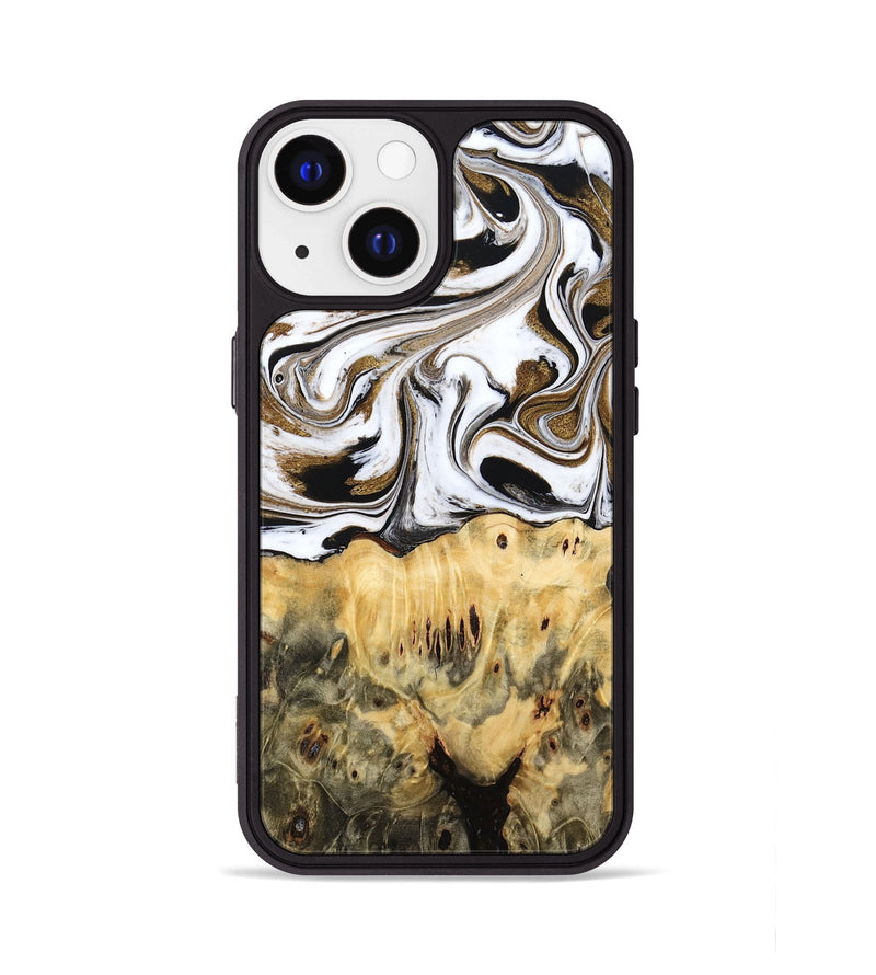 iPhone 13 Wood Phone Case - Squire (Black & White, 775643)