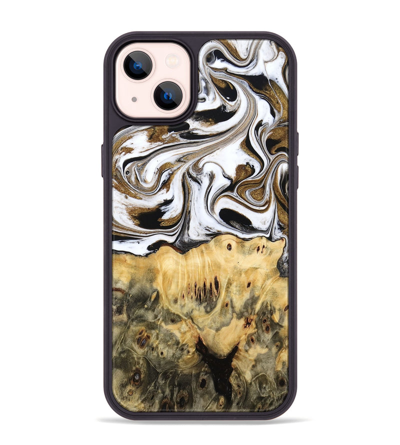 iPhone 14 Plus Wood Phone Case - Squire (Black & White, 775643)