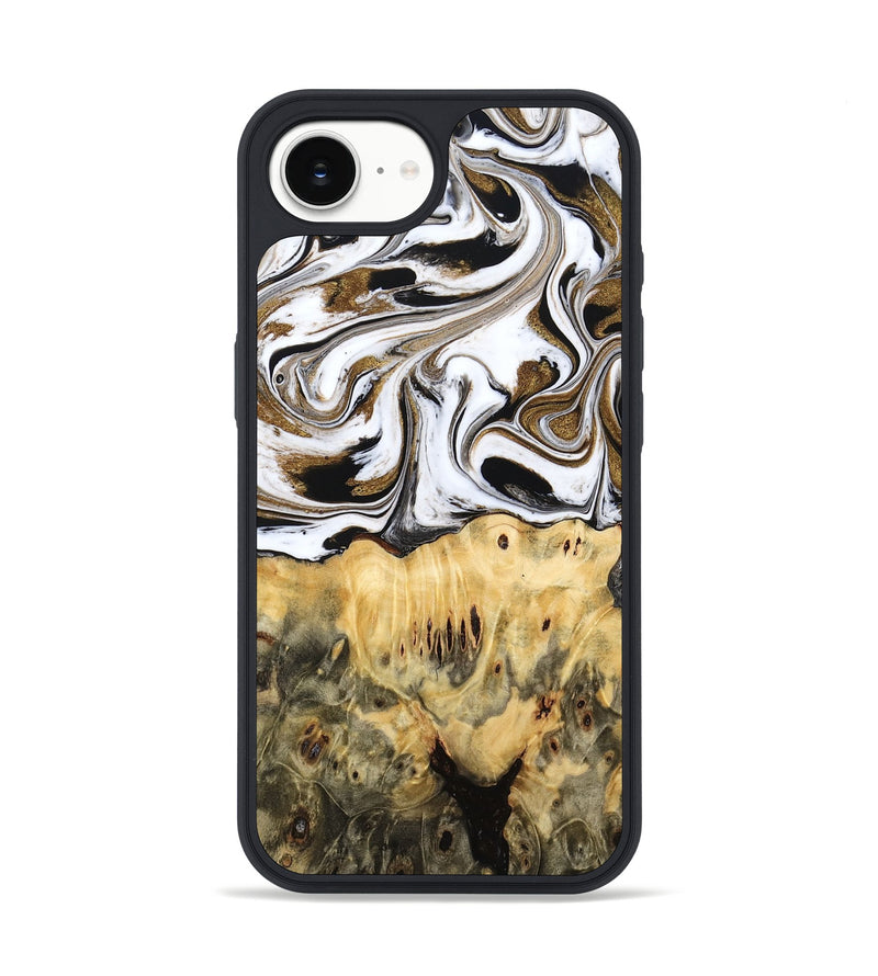 iPhone 16e Wood Phone Case - Squire (Black & White, 775643)