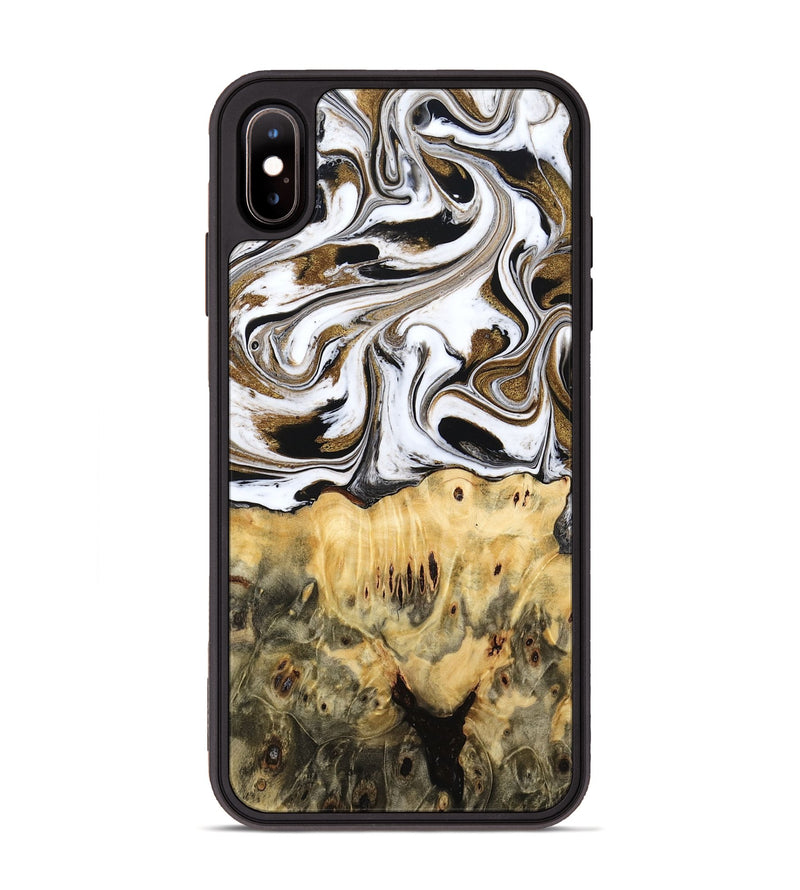 iPhone Xs Max Wood Phone Case - Squire (Black & White, 775643)