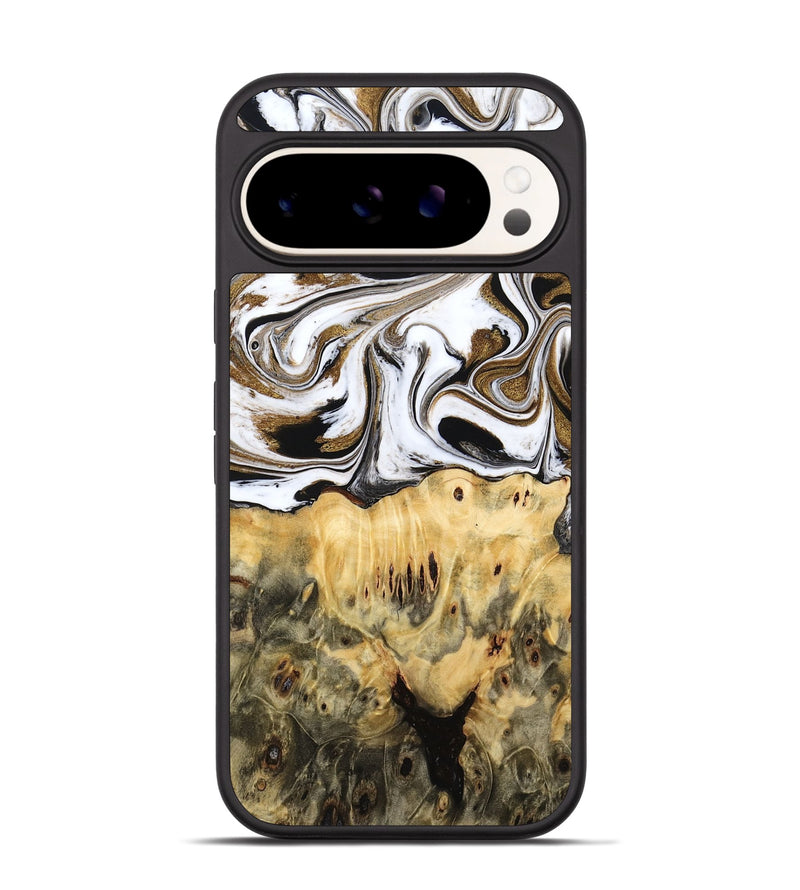 Pixel 9 Pro Wood Phone Case - Squire (Black & White, 775643)
