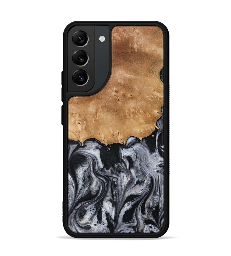 Galaxy S22 Plus Wood Phone Case - Aisha (Black & White, 775648)