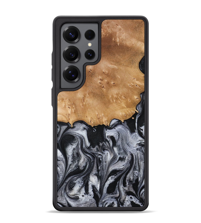 Galaxy S25 Ultra Wood Phone Case - Aisha (Black & White, 775648)