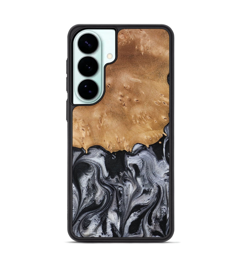 Galaxy S26 Plus Wood Phone Case - Aisha (Black & White, 775648)