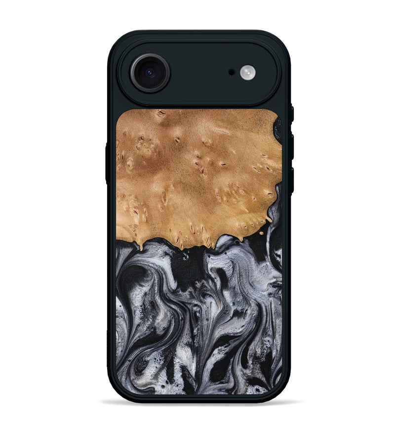 iPhone 17 Air Wood Phone Case - Aisha (Black & White, 775648)