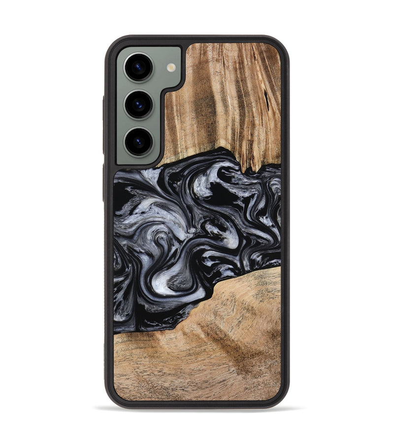 Galaxy S23 Plus Wood Phone Case - Howell (Black & White, 775653)