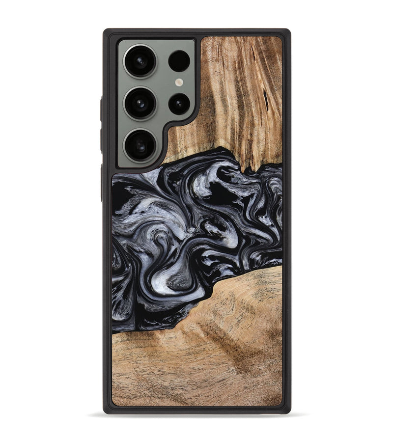 Galaxy S23 Ultra Wood Phone Case - Howell (Black & White, 775653)