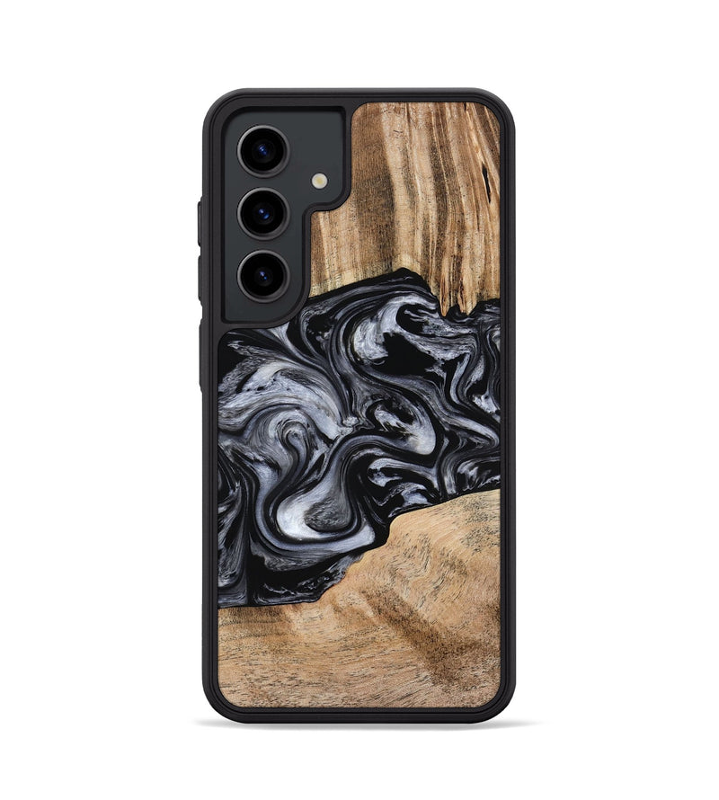 Galaxy S24 Wood Phone Case - Howell (Black & White, 775653)