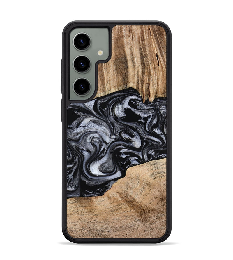 Galaxy S24 Plus Wood Phone Case - Howell (Black & White, 775653)
