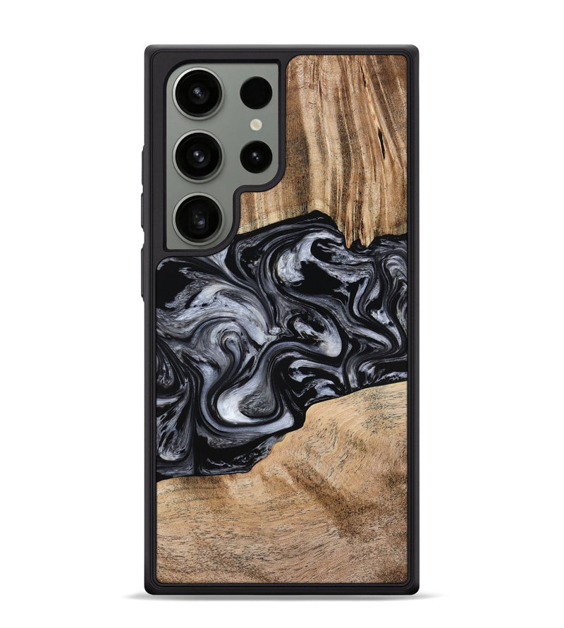 Galaxy S24 Ultra Wood Phone Case - Howell (Black & White, 775653)