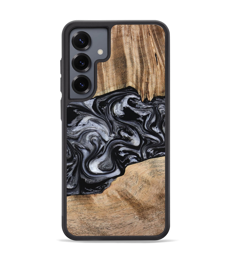 Galaxy S25 Plus Wood Phone Case - Howell (Black & White, 775653)