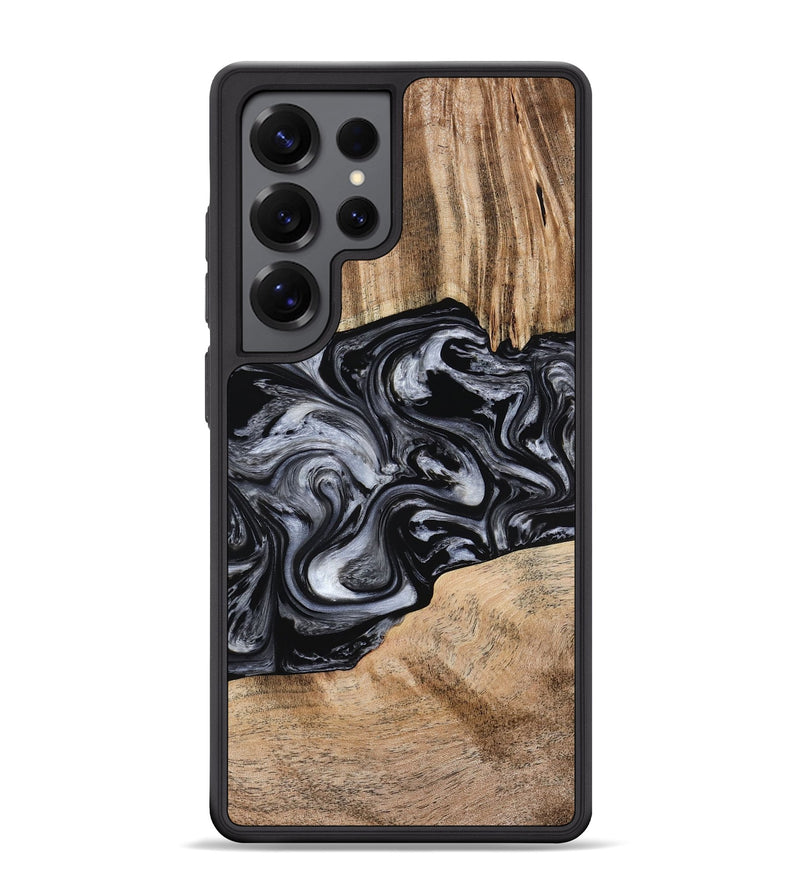 Galaxy S25 Ultra Wood Phone Case - Howell (Black & White, 775653)