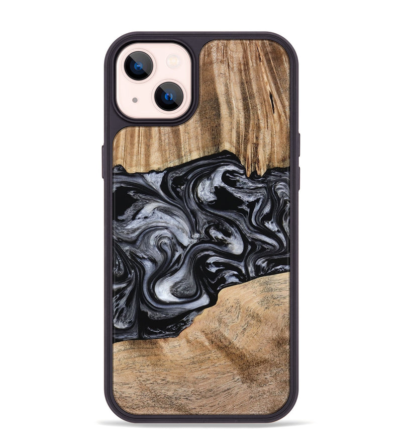 iPhone 14 Plus Wood Phone Case - Howell (Black & White, 775653)