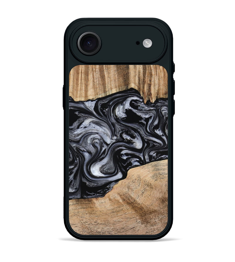 iPhone 17 Air Wood Phone Case - Howell (Black & White, 775653)