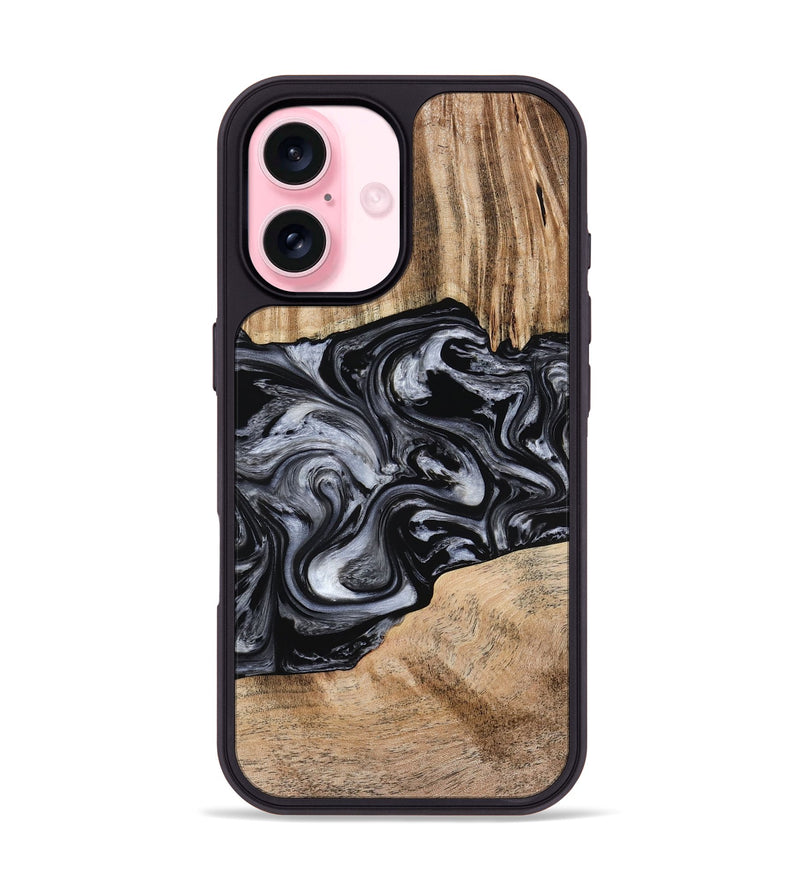 iPhone 17 Wood Phone Case - Howell (Black & White, 775653)