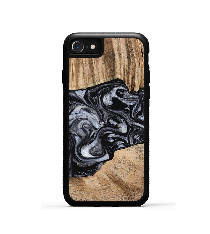 iPhone SE Wood Phone Case - Howell (Black & White, 775653)