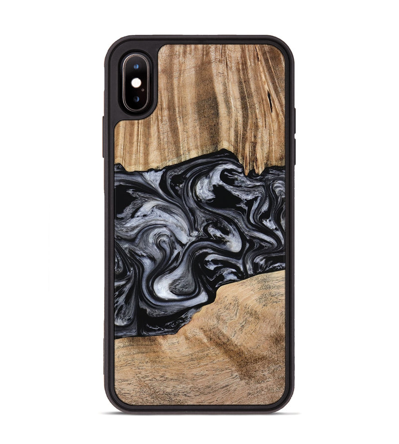 iPhone Xs Max Wood Phone Case - Howell (Black & White, 775653)