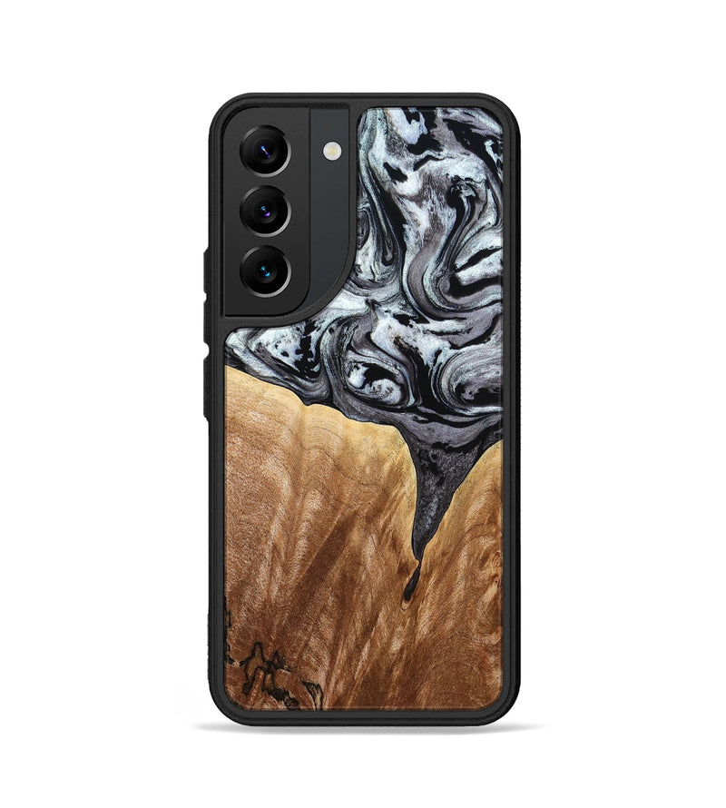 Galaxy S22 Wood Phone Case - Rubin (Black & White, 775656)