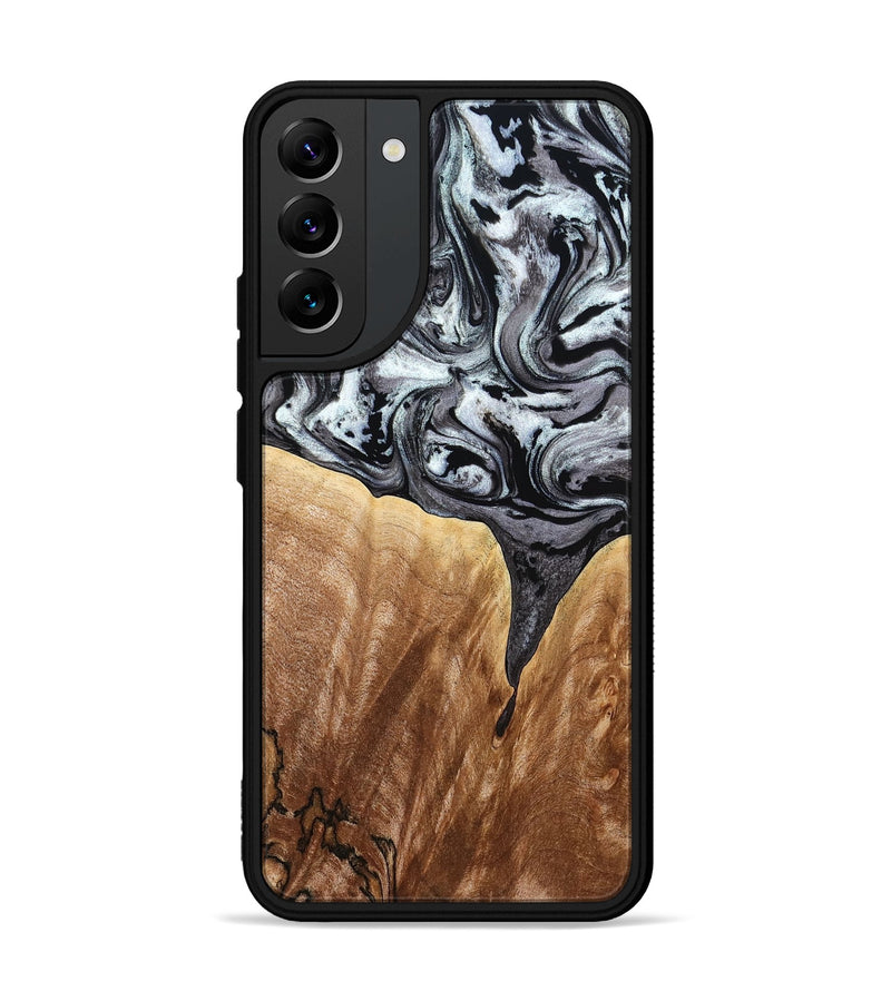 Galaxy S22 Plus Wood Phone Case - Rubin (Black & White, 775656)