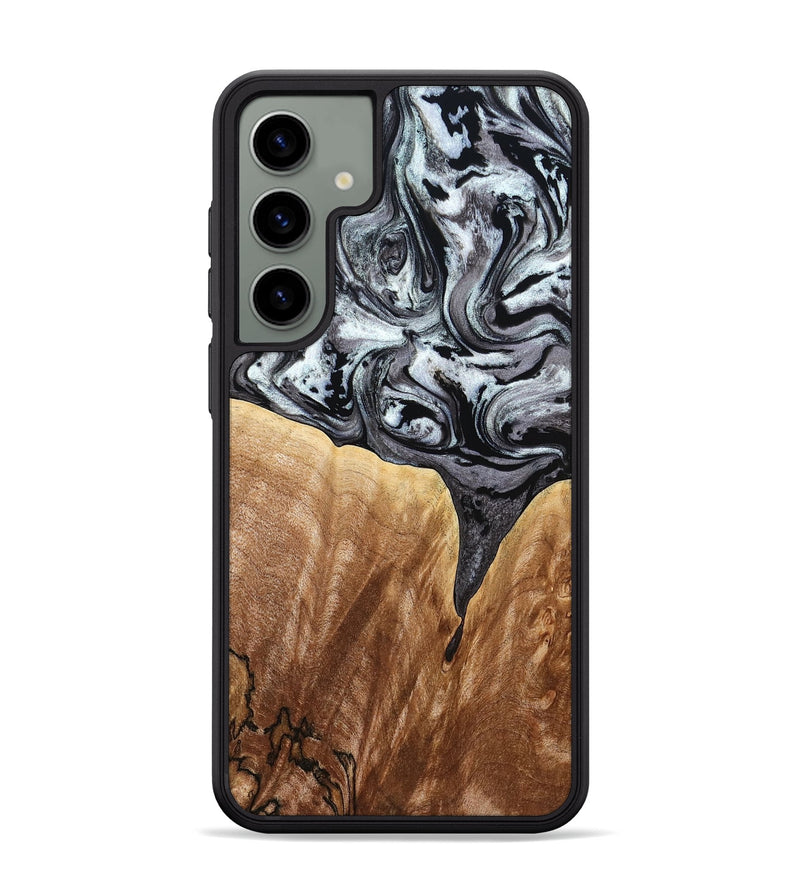 Galaxy S24 Plus Wood Phone Case - Rubin (Black & White, 775656)