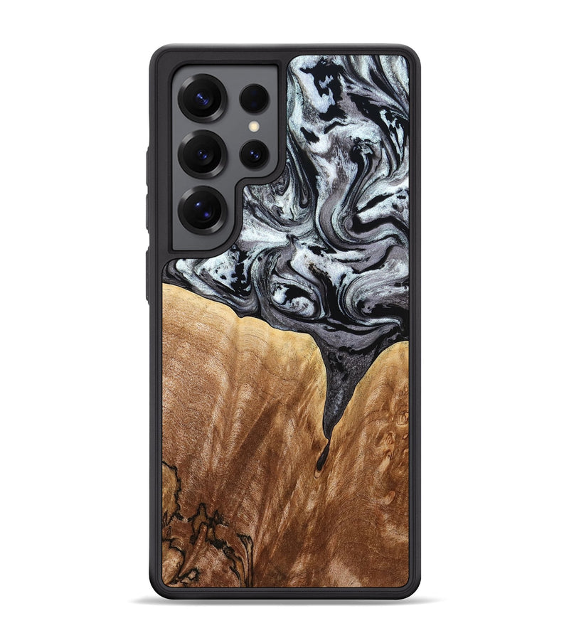 Galaxy S25 Ultra Wood Phone Case - Rubin (Black & White, 775656)