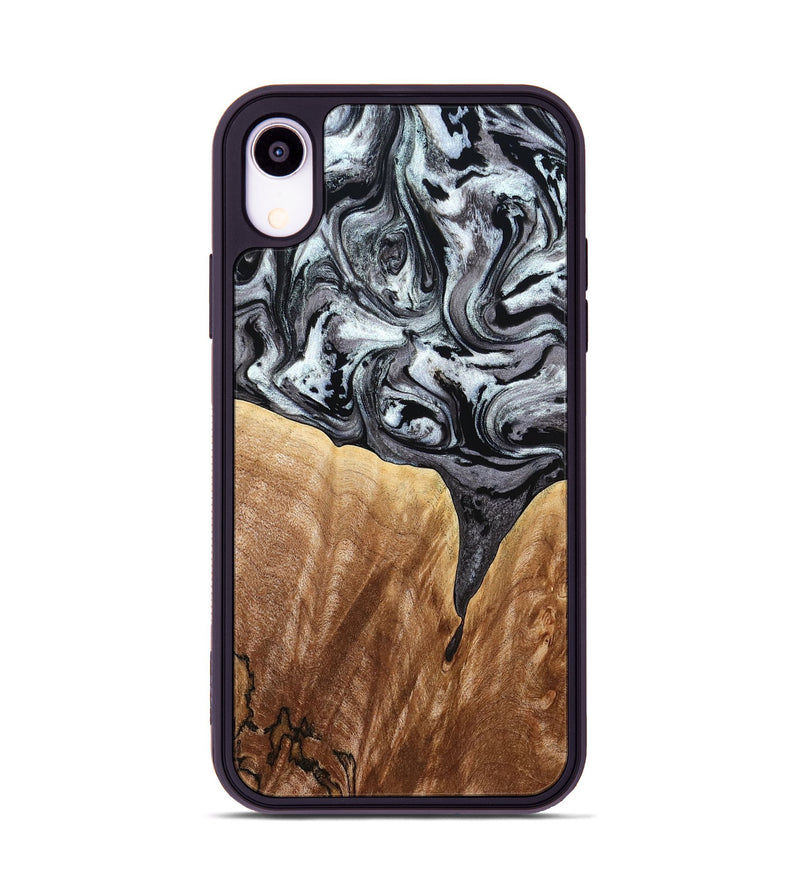 iPhone Xr Wood Phone Case - Rubin (Black & White, 775656)