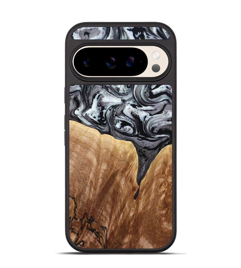 Pixel 10 Wood Phone Case - Rubin (Black & White, 775656)