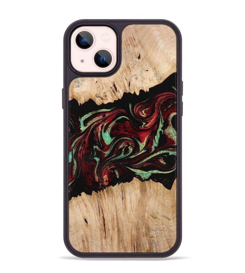 iPhone 14 Plus Wood Phone Case - Makai (Red, 775662)