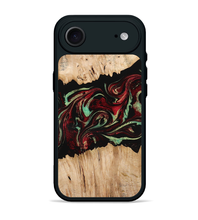 iPhone 17 Air Wood Phone Case - Makai (Red, 775662)