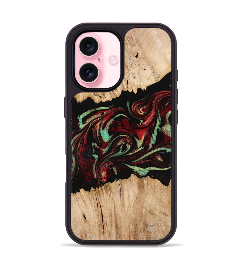 iPhone 17 Wood Phone Case - Makai (Red, 775662)