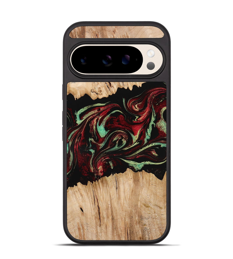 Pixel 10 Wood Phone Case - Makai (Red, 775662)