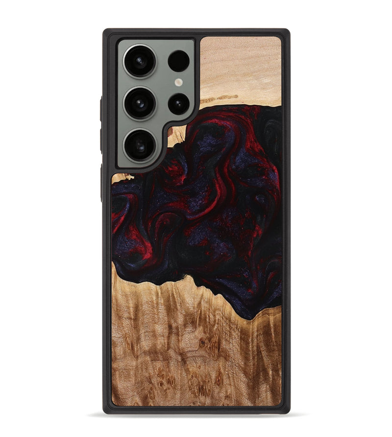 Galaxy S23 Ultra Wood Phone Case - Promise (Red, 775663)