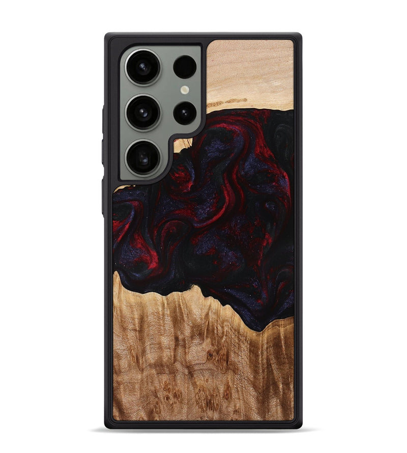 Galaxy S24 Ultra Wood Phone Case - Promise (Red, 775663)