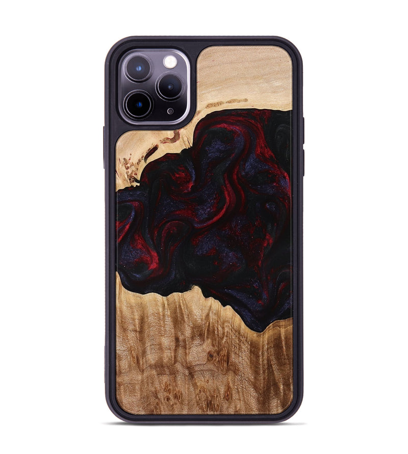 iPhone 11 Pro Max Wood Phone Case - Promise (Red, 775663)