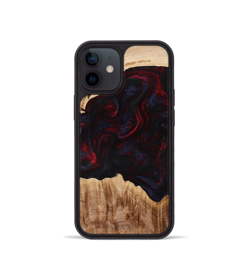 iPhone 12 mini Wood Phone Case - Promise (Red, 775663)