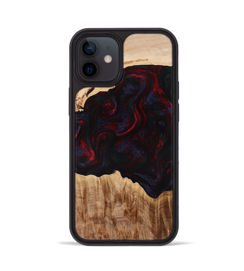 iPhone 12 Wood Phone Case - Promise (Red, 775663)