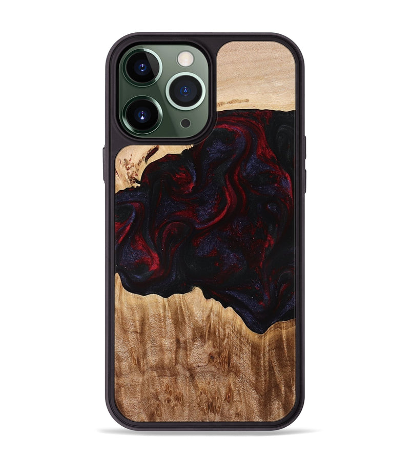 iPhone 13 Pro Max Wood Phone Case - Promise (Red, 775663)