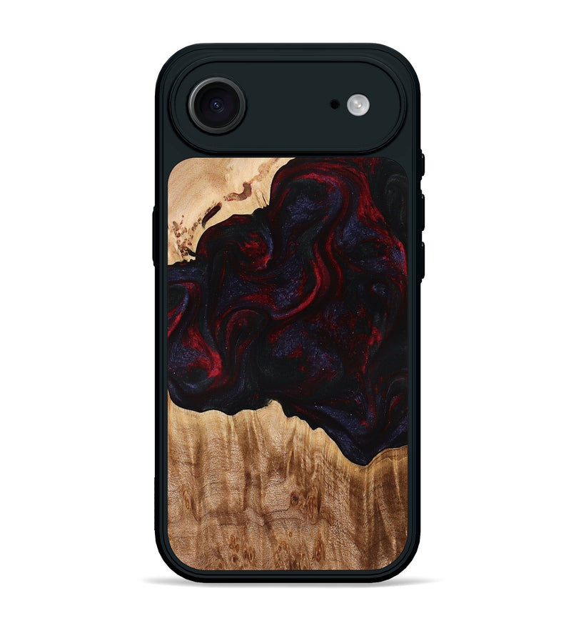 iPhone 17 Air Wood Phone Case - Promise (Red, 775663)