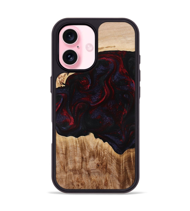 iPhone 17 Wood Phone Case - Promise (Red, 775663)