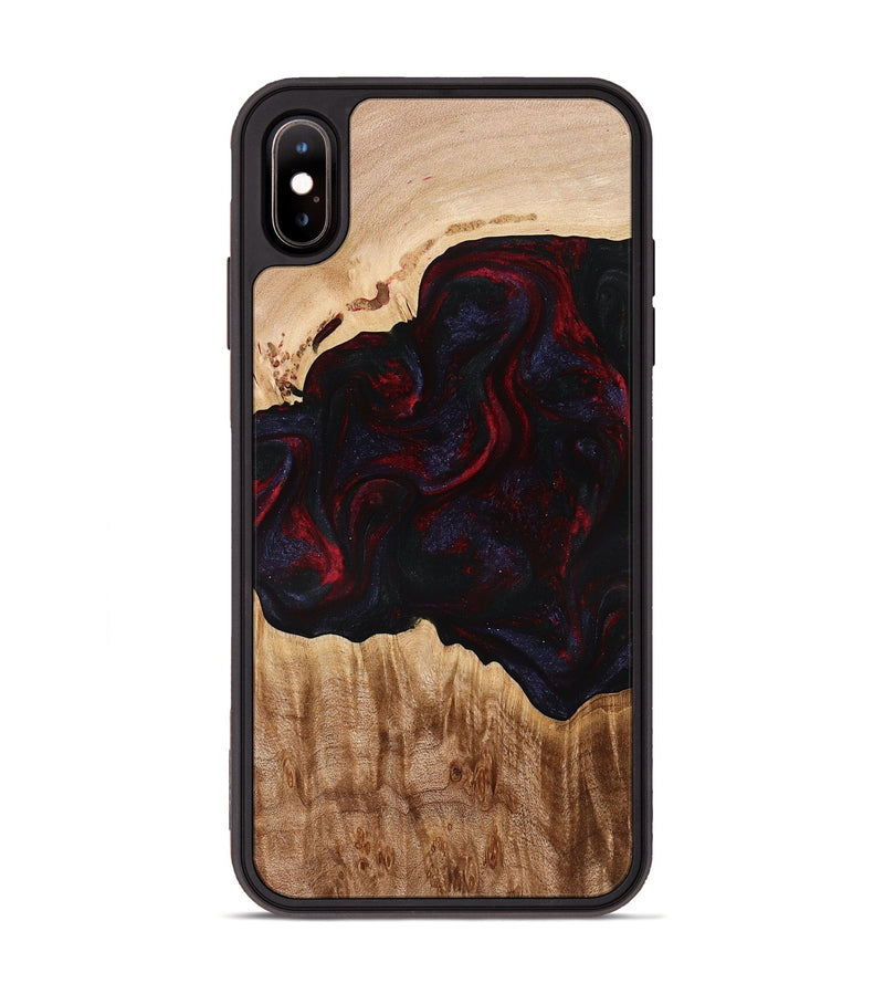 iPhone Xs Max Wood Phone Case - Promise (Red, 775663)