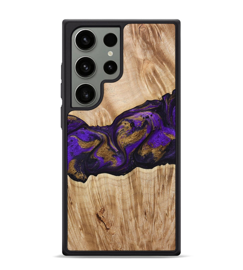Galaxy S24 Ultra Wood Phone Case - Almira (Purple, 775678)