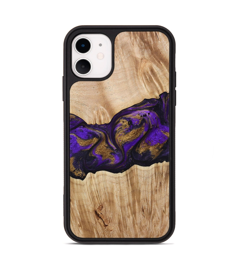 iPhone 11 Wood Phone Case - Almira (Purple, 775678)